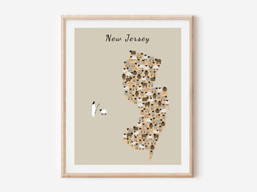 New Jersey state Parable of the Lost Sheep Digital download printable art